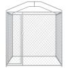 vidaXL Outdoor Dog Kennel with Canopy Top 78.7"x78.7"x88.6"