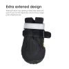 Pet 3" Reflective Rugged Anti-Slip Sole Skid-Proof Outdoor Pet Boots Dog Shoes