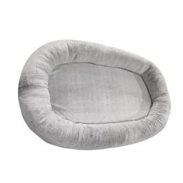 Large Human Short Plush Dog Bed (Option: Light Grey-135x85x30CM)