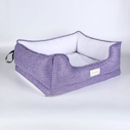 Four Seasons Universal Kennel Can Be Dismantled And Washed Memory Cotton (Option: Purple-L)