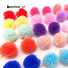 Cute Pet Mesh Ball Rubber Band Head Flower (Option: )