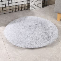 Dog Pad Kennel Pad Size Medium Dog Winter Warm Pet Blanket (Option: Light Grey-100cm)