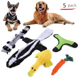 Pet Dog Cotton Rope Bite Resistant Plush Teeth Cleaning Toy Set (Option: B91125)