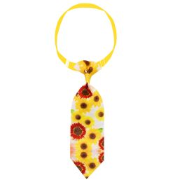 Sunflower Pet Tie Summer Collar Decoration (Option: Red yellow sunflower)