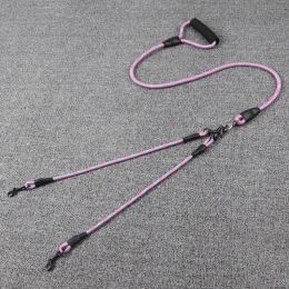 Wave Pattern Two Traction Rope Anti-winding Detachable (Option: Pink-80mm)