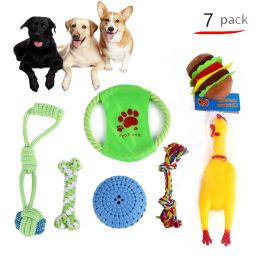 Pet Dog Cotton Rope Bite Resistant Plush Teeth Cleaning Toy Set (Option: B91108)