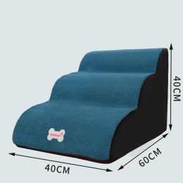 Small Dog Teddy On The Sofa To Bed Climbing Ladder Slope Model (Option: Four layers blue-Separate coat)