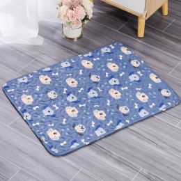 Dog Sleeping Pad Nest Pet Nest All Seasons (Option: Blue Dog-70x50cm)