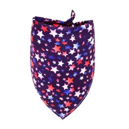 Pet Triangle Drool Towel Bib Supplies (Option: Gradient star-M)