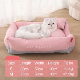 Pet Cat Nest Mat Semi Enclosed (Option: Morandi Pink-M)