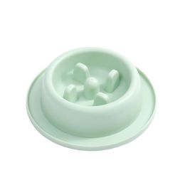 Pet Slow Food Bowl Anti-choking Food Apparatus (Color: green)