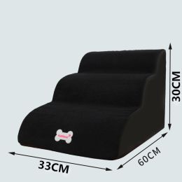 Small Dog Teddy On The Sofa To Bed Climbing Ladder Slope Model (Option: Small 3layers black-Separate coat)