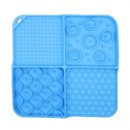 Pet Dog And Cat Multifunctional Suction Cup Licking Pad (Option: Sky Blue-Small)