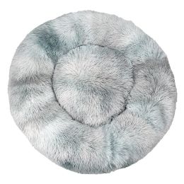 Simple Plush Winter Warm Pet Nest (Option: Tie dye light grey-100cm)