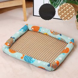 Pet Mat Nest Summer Linen High Temperature Summer Dog (Option: 3 Style-XL)