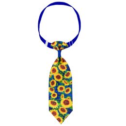 Sunflower Pet Tie Summer Collar Decoration (Option: Dark blue sunflower)