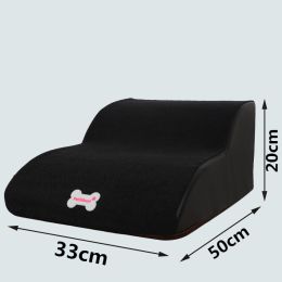 Small Dog Teddy On The Sofa To Bed Climbing Ladder Slope Model (Option: Small 2layers black-Separate coat)