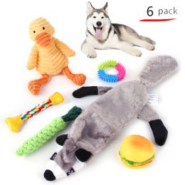 Pet Dog Cotton Rope Bite Resistant Plush Teeth Cleaning Toy Set (Option: B91104)