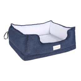 Four Seasons Universal Kennel Can Be Dismantled And Washed Memory Cotton (Option: Blue-L)