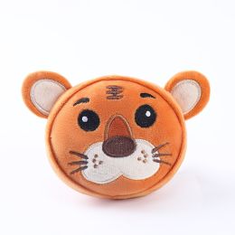 Pet Vocal Teething Plush Toys Bite Resistant Teeth Cleaning (Option: Tiger)