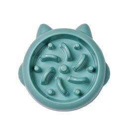 Dog Slow Food Bowl Pet PP Material Minimalist (Color: )