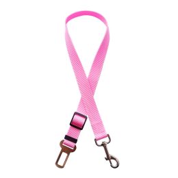 Car Pet Dog Safety Belt Leash Hand Holding Rope Retractable (Option: Pink-25x750mM Long)