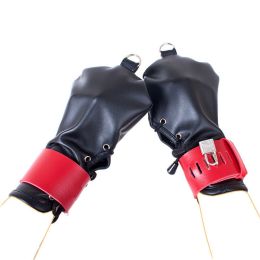 Dog Hand Conditioning Can Lift Binding Restraint Leather Gloves (Option: )