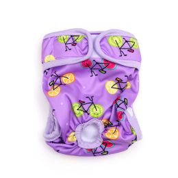 Dog Physiological Pet Menstrual Diaper Pants (Option: Bicycle fruit-M)