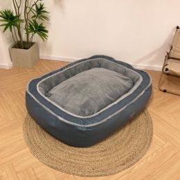 Winter Warm Pet Supplies Dog Bed (Option: Blue-XL)