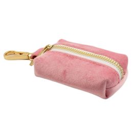 Pet Collar Dog Fabric Velvet (Option: Pink-Dog poop bag-XL)