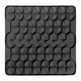 Pet Silicone Licking Pad Suction Cup Dog Food Division Pad (Option: Grey-414x414x17cm)