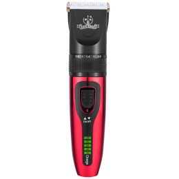 Hair Cutting Rechargeable Clipper Adult Children Hair Shaving Electric Shaver (Option: Red-USB)