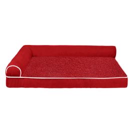 Thickened Memory Sponge Right Angle Four Seasons Dog Cat Pet Sofa (Option: Red-2XL)