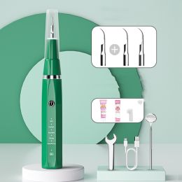 Dental Stone Remover For Dogs Ultrasonic Tooth Cleaning Instrument (Option: Green-Luxury)