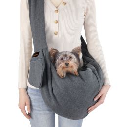 Portable Diagonal Span Breathable Backpack For Dog Chest (Color: )