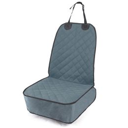 Oxford Cloth Pet Car Cushion Waterproof Vehicle-mounted Dog Bed Co-pilot (Option: Gray-SME031)