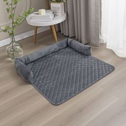 Plush Sofa Pet Nest Sleeping With Removable And Washable (Option: Dark Grey-70x60CM)