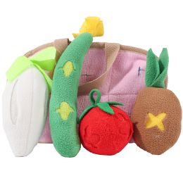 Pet Dog Vegetable Basket Toy Puzzle Play Decompression Hidden Food Training (Option: )