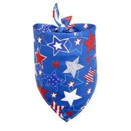 Pet Triangle Drool Towel Bib Supplies (Option: Big five pointed star-M)