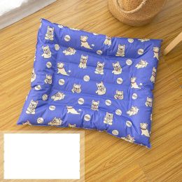 Cooling Kennel Sleeping Pad Pet Supplies (Option: Changchun Blue-Square L 68x91cm)