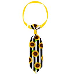 Sunflower Pet Tie Summer Collar Decoration (Option: Striped sunflower)