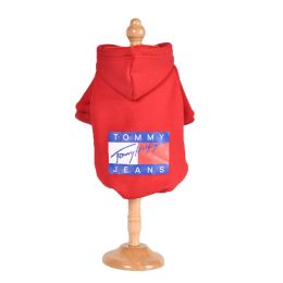 Hoodies Dog Clothes Winter For Small Medium Dog Hooded Shirt For Pet Puppy Costume French Sweaters Warm Fleece Christmas (Option: Red-XXL)