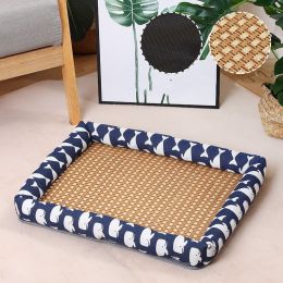 Pet Mat Nest Summer Linen High Temperature Summer Dog (Option: 2 Style-XL)