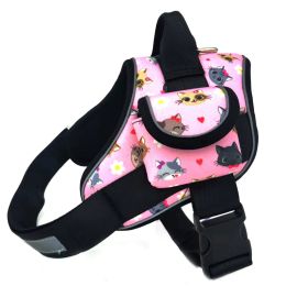 Special Sale New Explosion-proof Flush Pet Chest Braces Dog Braces K9 Pet Leash (Option: Kitten powder-L)