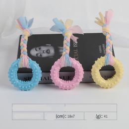 Cotton Rope Clean Teeth Self Hi Dog (Option: Pink-The sun)