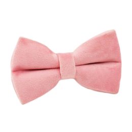 Pet Collar Dog Fabric Velvet (Option: Pink-Bow knot-XL)