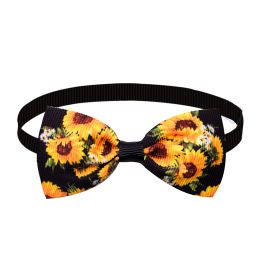 Sunflower Pet Bow Tie Dog Summer Decoration (Option: A black little Daisy)