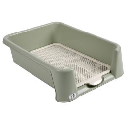 Dog Toilet Bedpan Flush Automatic Large Dog Anti-stepping Shit Toilet Supplies (Option: Green-Large)