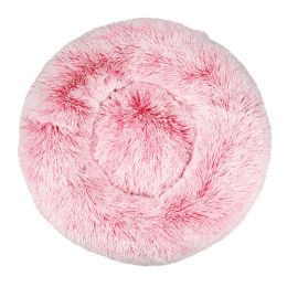 Simple Plush Winter Warm Pet Nest (Option: Gradient pink-80cm)