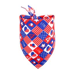 Pet Triangle Drool Towel Bib Supplies (Option: JULY-M)